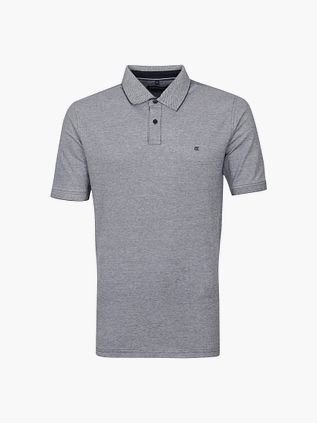 CASAMODA Polo Stretch Melange Granatowy