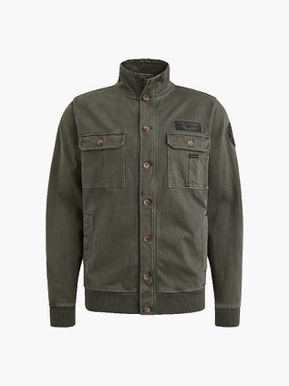 PME Legend Sweat Button Jacket Mørkegrøn