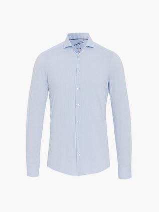 Pure Skjorte i Funktionsmateriale i Hønsetandsmønster Blå