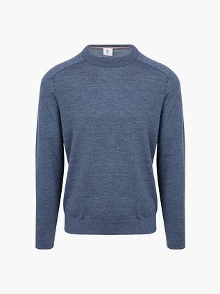 R2 Pullover Merinowolle Blau
