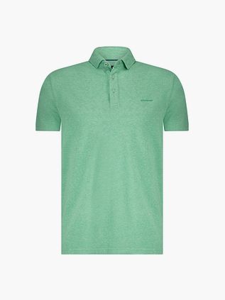 State of Art Polo Piqué Mélange Zielone