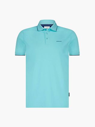 State of Art Poloshirt Pique Lyseblå