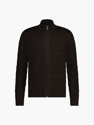 State Of Art Vest Strukturstreifen Dunkelbraun