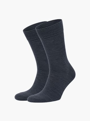 Suitable Merino Sokken Jeans Blauw 2-Pack