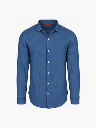 Suitable Skjorta Denim Blå