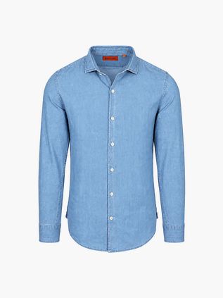 Suitable Skjorta Denim Ljusblå