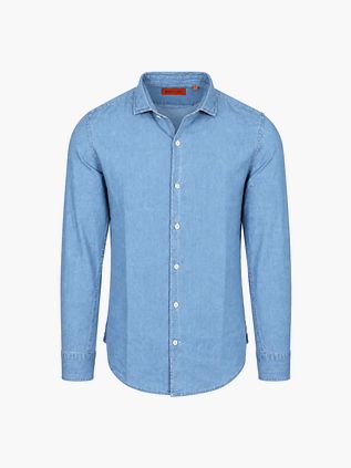 Suitable Skjorte Denim Lyseblå