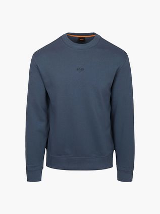 BOSS Trøje Smallcrew Blå