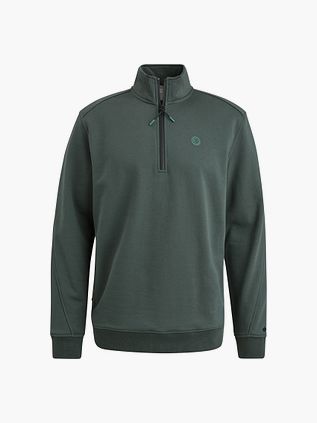 Cast Iron Halv Lynlås Trøje Grøn