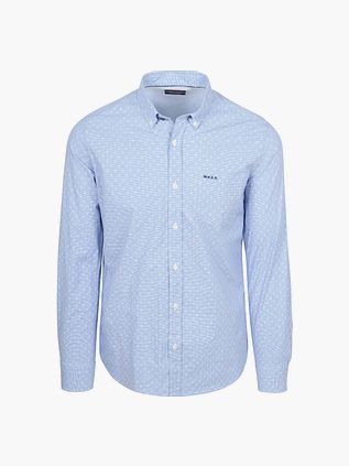 NZA Shirt Tuki Jacquard Print Blue