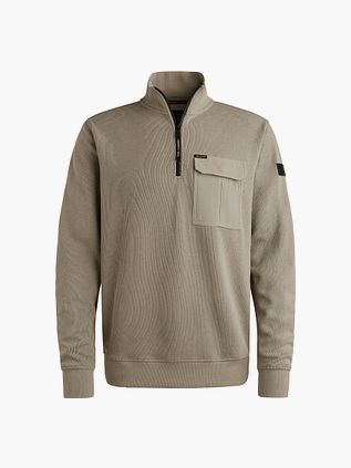 PME Legend Halvzip Trøje Interlock Jersey Kaki
