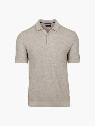 State of Art Stickad Piké Beige