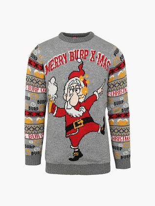 Suitable maglione di Natale multicolore grigio con lucine