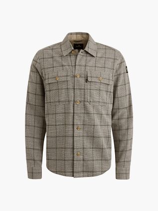 Vanguard Overshirt w kratę w kolorze taupe