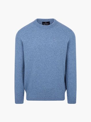 Barbour Tisbury Pullover Wolle Blau