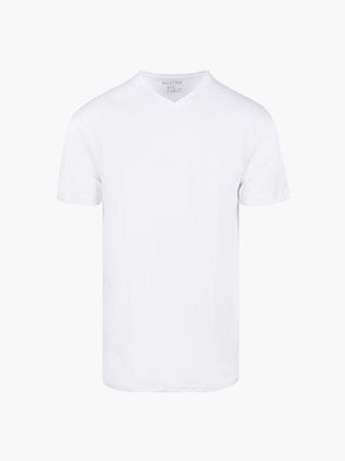 Slater 2-pak T-Shirt z dekoltem w serek, biały