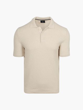Dziana koszulka polo State of Art bouclé w kolorze ecru