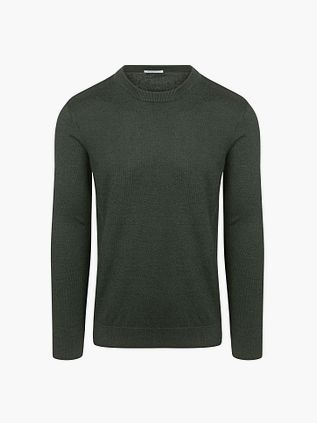 KnowledgeCotton Apparel Pullover Uld Mørkegrøn