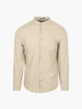 No Excess Skjorte Linblanding Beige