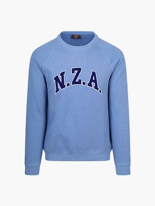 NZA French Rib Sudadera Logo Azul