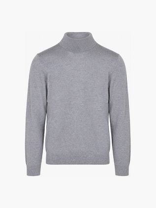 Pull Col Roulé Olymp Laine Gris
