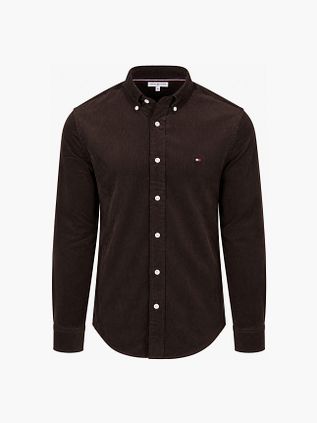 Tommy Hilfiger Corduroy Shirt Brown