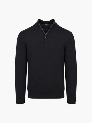 Vanguard Pullover Half-zip Mouline Zwart