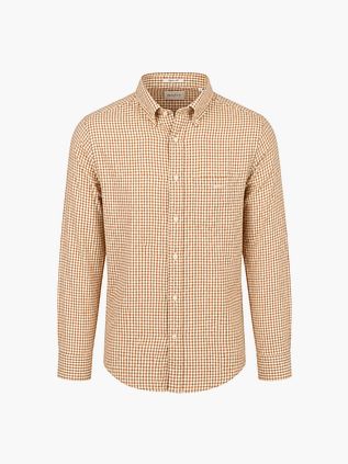 Gant Hemd Flanell Karo Karamell