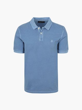 Koszulka polo Marc O'Polo z piki w kolorze niebieskim Provincial Blue