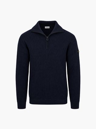 No Excess Jersey Half Zip Canalé Navy
