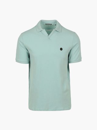 Polo No Excess Riva Solid w kolorze turkusowym