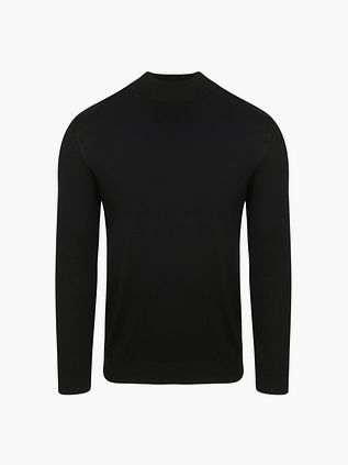 Profuomo Rullekravetrøje i Merinould Sort