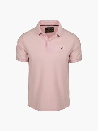 Superdry Polo Pique Klassisk Montauk Rosa