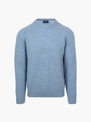 Sweter Steppin' Out z wełny jagnięcej w kolorze niebieskim