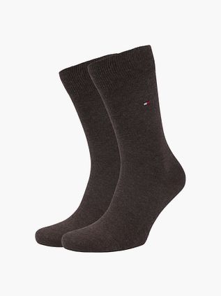 Tommy Hilfiger 2-pack skarpet brązowe
