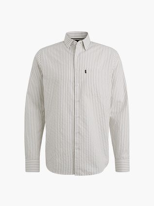 Vanguard Skjorte Dobby Stribe Beige