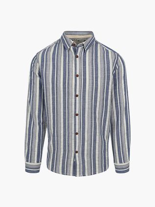 Anerkjendt Skjorte Leif Striber Blå