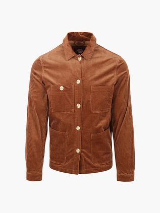 Blue Industry Skjortejakke Corduroy Cognac