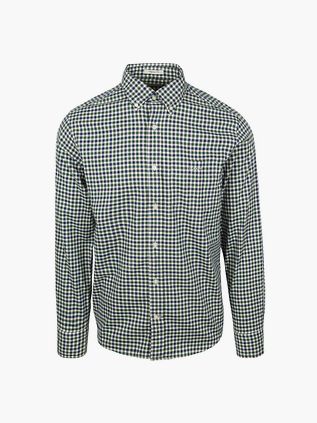 Gant Casual Skjorte Twill Rutet Grøn