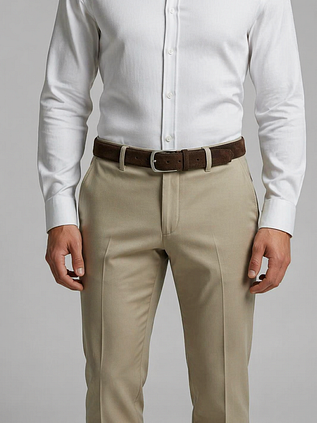 Suitable Ceinture Daim Marron