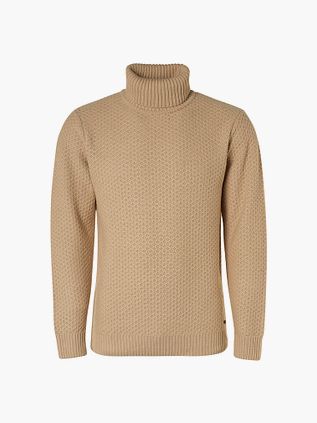 No Excess Turtleneck i Mix af Uld Beige
