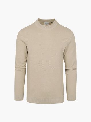 Pullover No Excess testurizzato beige