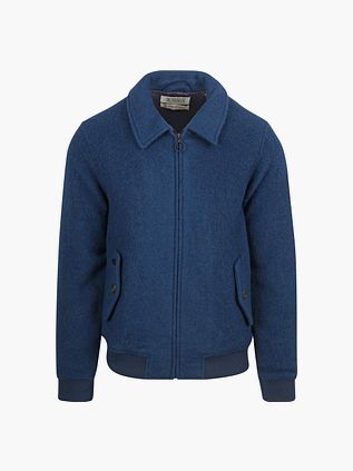 Scotch and Soda bomberka z mieszanki wełny w kolorze royal blue