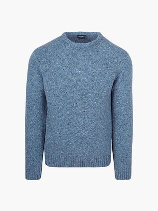 Suitable Pullover Donnegal Tweed Eco Wool Blue