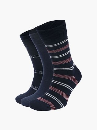 Tommy Hilfiger Giftbox 3-Pack Calcetines Azul Marino