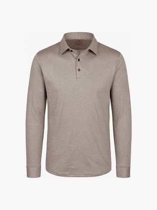 Desoto Longsleeve Poloshirt Essential Brun