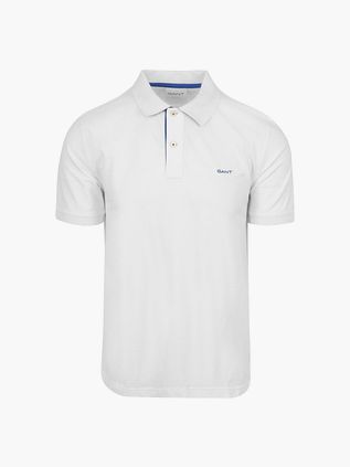 GANT Polo Piqué Contrasto White