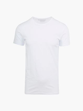 Garage Stretch Basic biały T-Shirt z okrągłym dekoltem