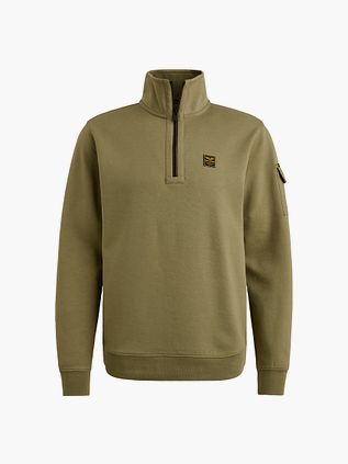 PME Legend Interlock Jersey Half Zip Olive