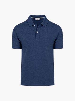 Profuomo Piqué Polo Shirt Melange Indigo